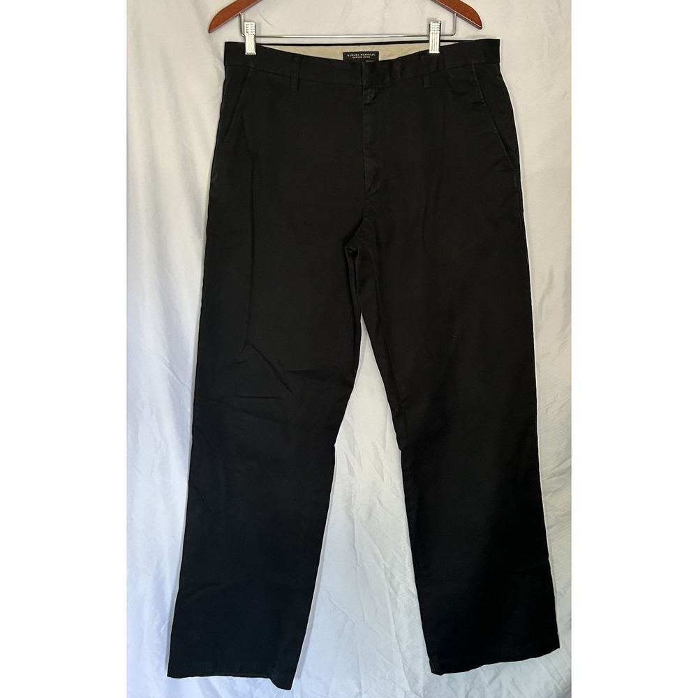 Banana Republic Dawson Chino Pants Men's Black Relaxed Fit Preppy Size 34x34